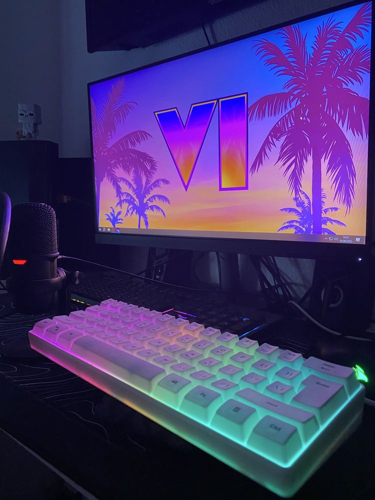 Teclado Gamer LED – Branco [NOVO]
