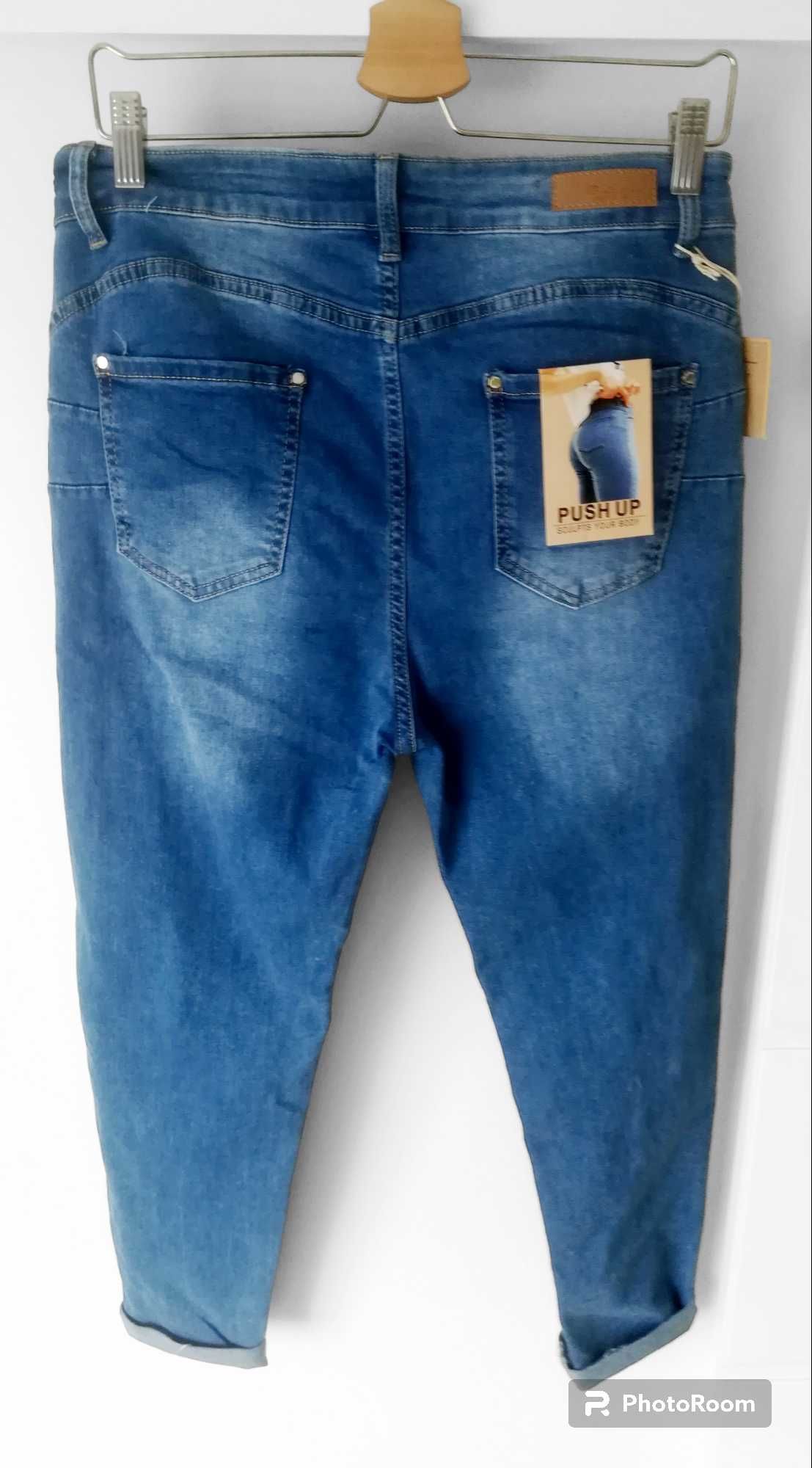 Spodnie damskie jeansy Plus size 44 2xl