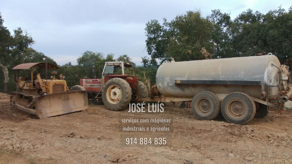 Serviços giratória, retroescavadora, cisterna, limpeza de mato