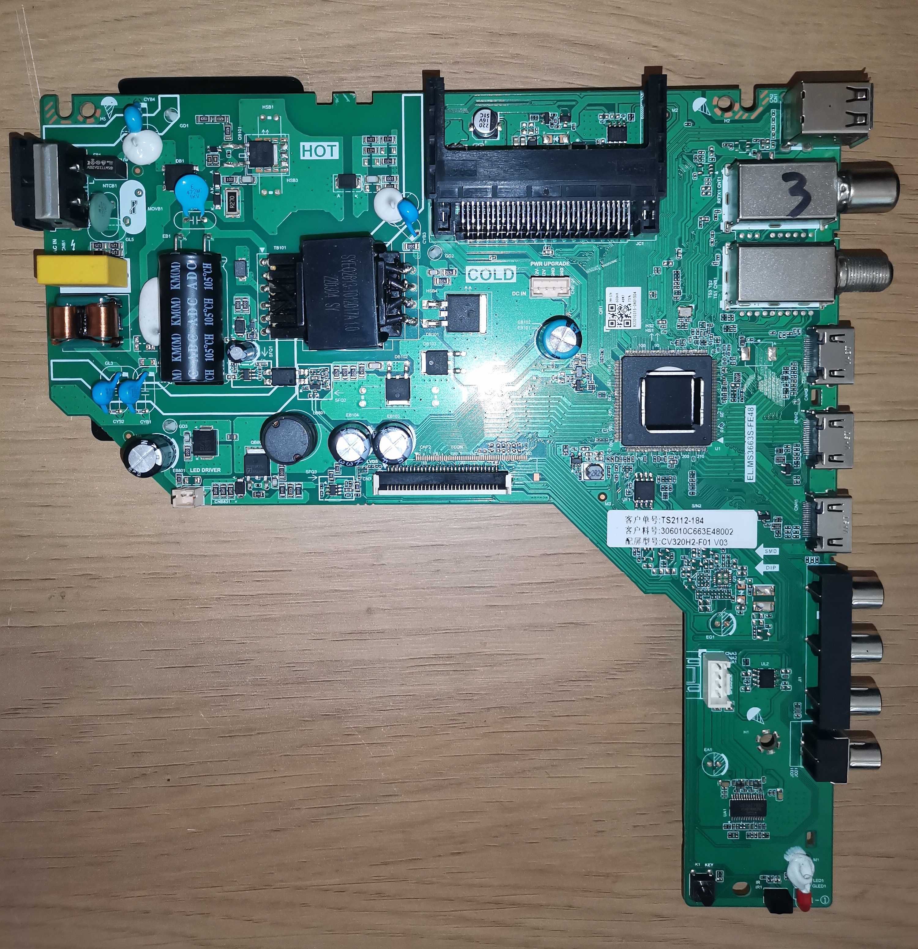 Mainboard EL.MS3663S-FE48  TP. MS3663S.PB763 SMART TECH