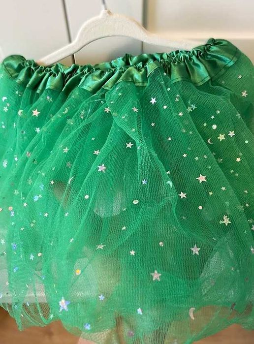 Zielona tiulowa spódniczka– idealna na święta/przedstawienia!