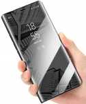 Lustrzane etui z klapką do Poco F5 5G / Redmi Note 12 Turbo czarny