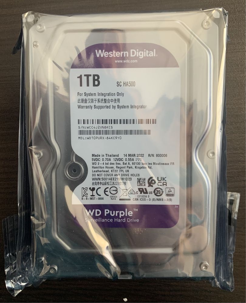 Новый Жесткий диск WESTERN DIGITAL 1ТB 5400rpm 64MB