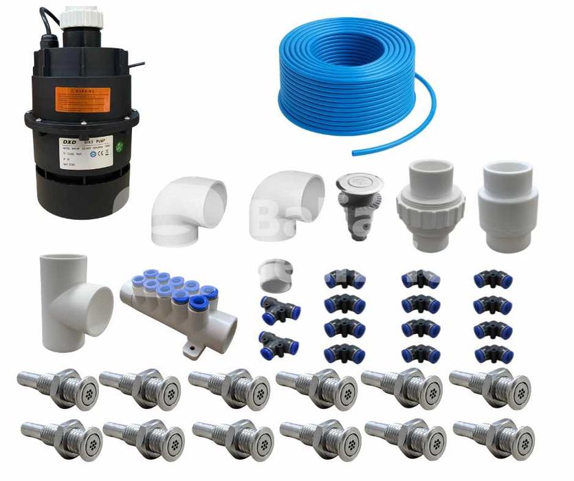 Zestaw aeromasażu na 12 dysz na węża pneumatycznego