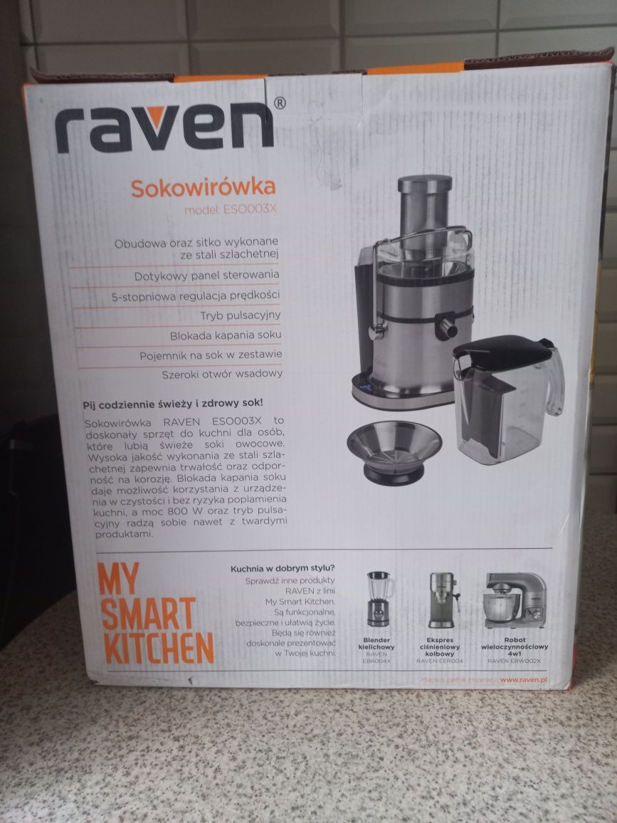 Nowa sokowirówka raven es0003x