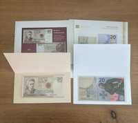 2 banknoty kolekcjonerskie – Skłodowska + Bitwa Warszawska + foldery