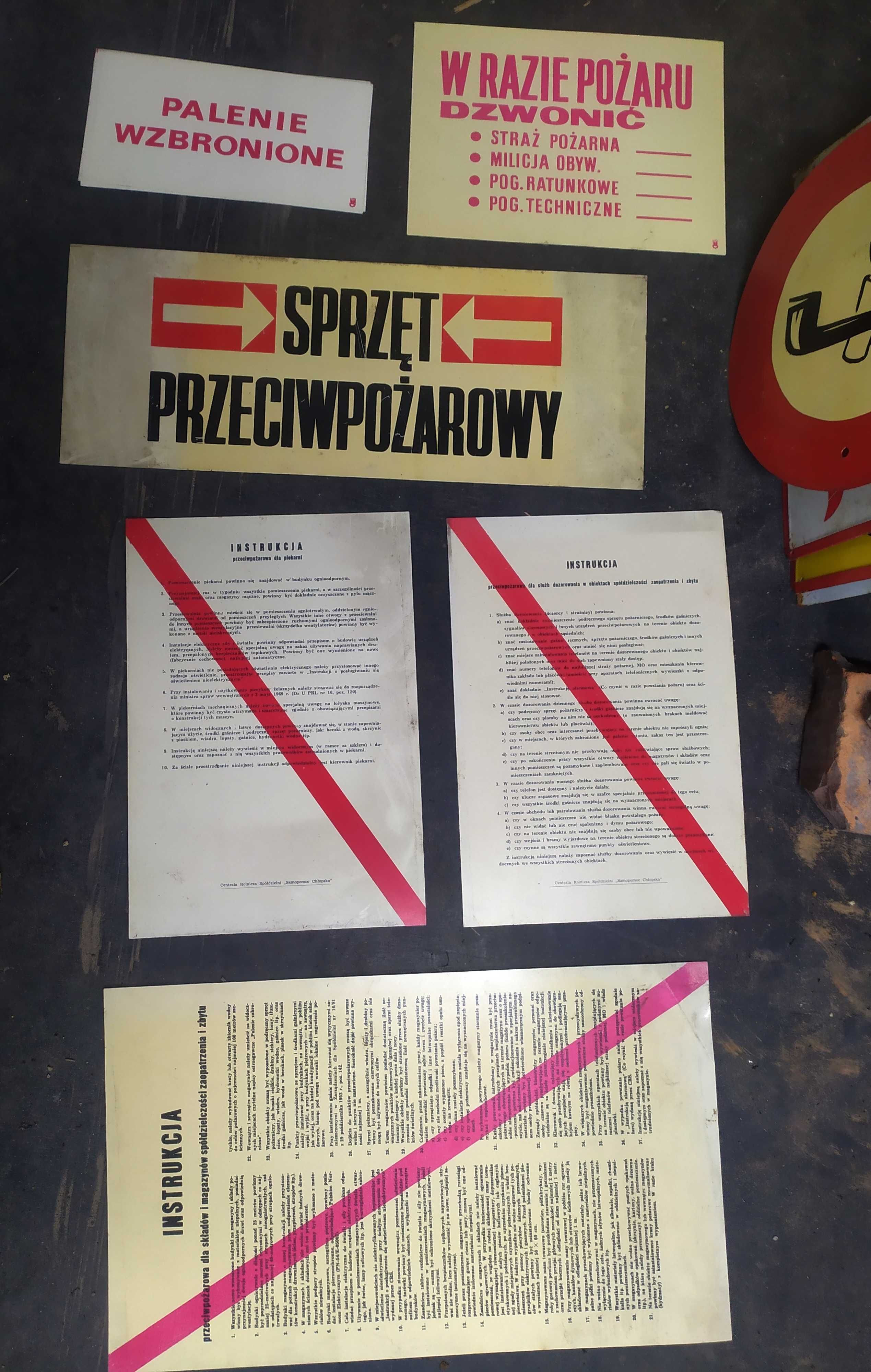 Tablice PRL orygiał blaszane  i plastikowe!