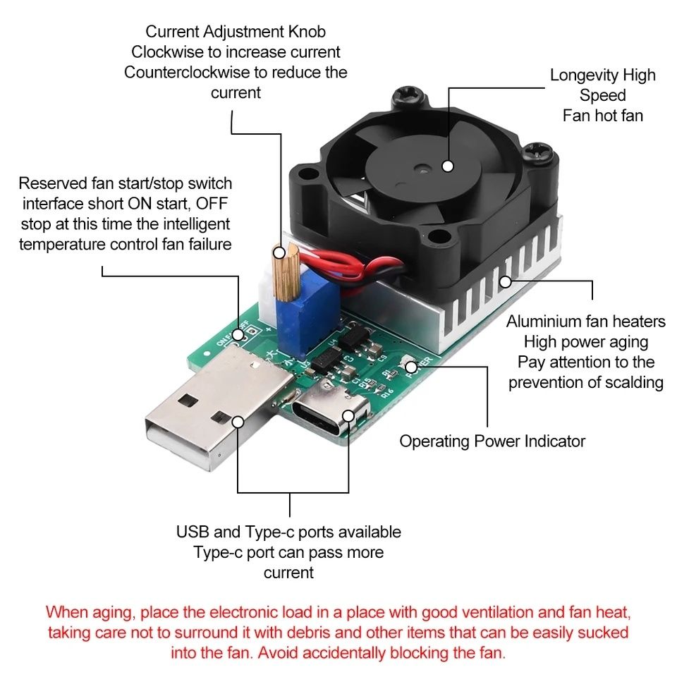 Электронная нагрузка 22,5W