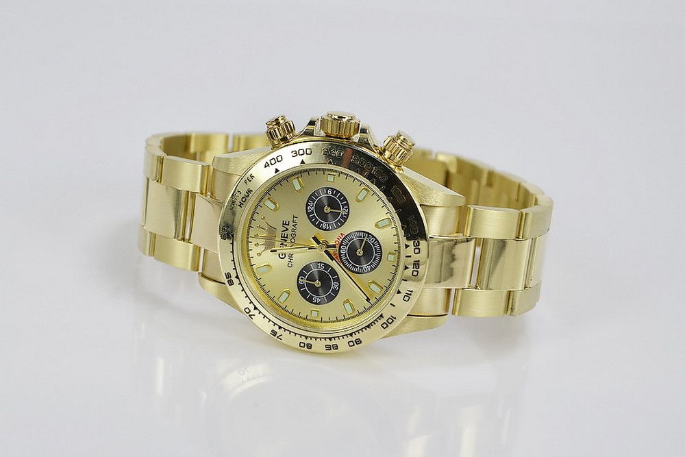Złoty zegarek męski damski 14k 585 Geneve mw014ydgb Gdańsk