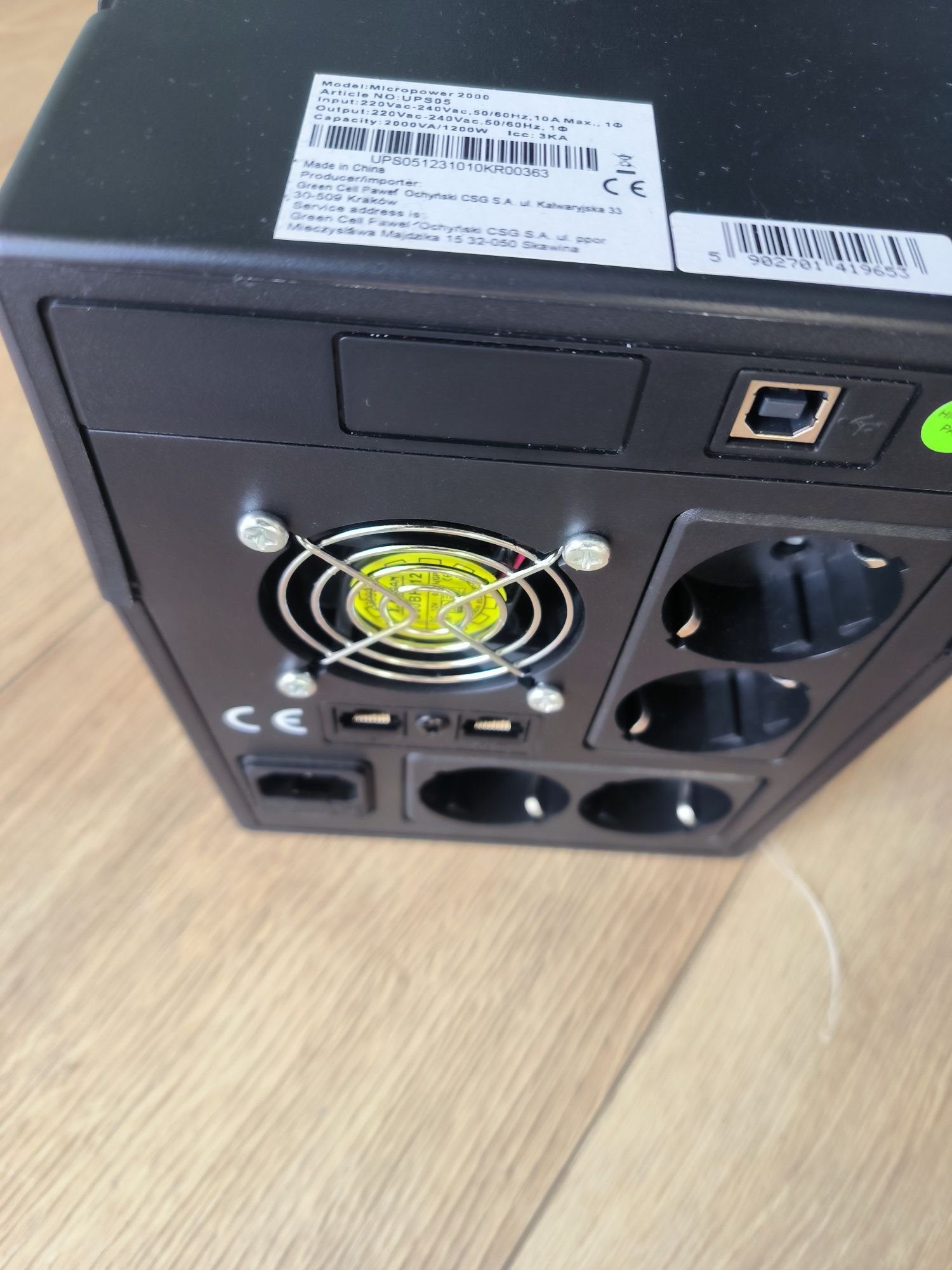 UPS komputerowy Green Cell 1200 W