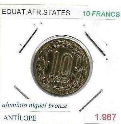 Estados da África Equatorial - - - - - Moedas
