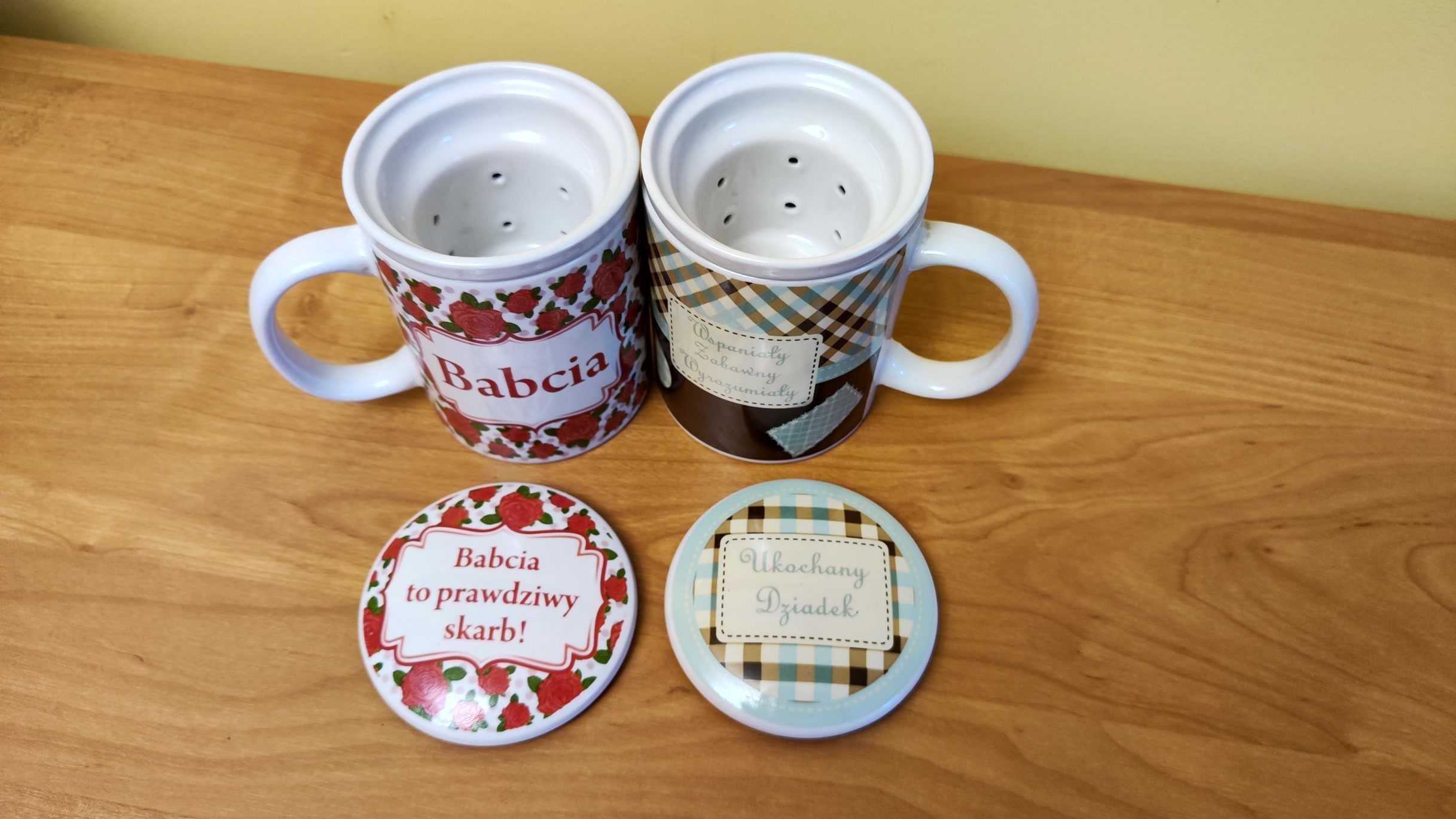 Kubek z zaparzaczem – dla Babci, Dziadka 320ml, cena za 2szt.