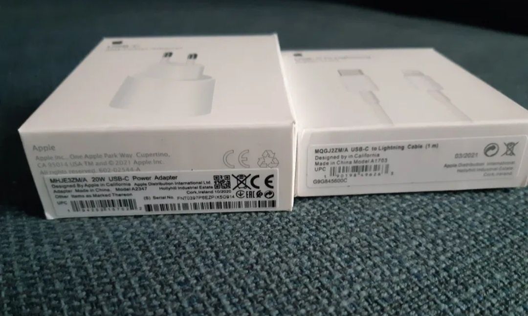 Kostka USB-C 20W Power Adapter Kabe USB-C to Lightning do iPhone NOWE