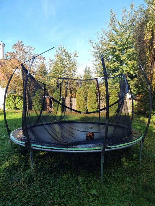 Trampolina ogrodowa Zipro z siatką wewnętrzną 10FT 312cm (Uszkodzona)