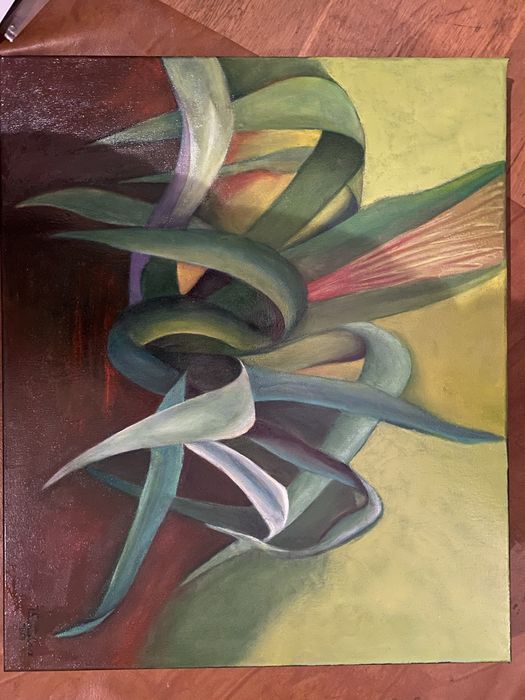 Quadro a óleo "Suculenta"