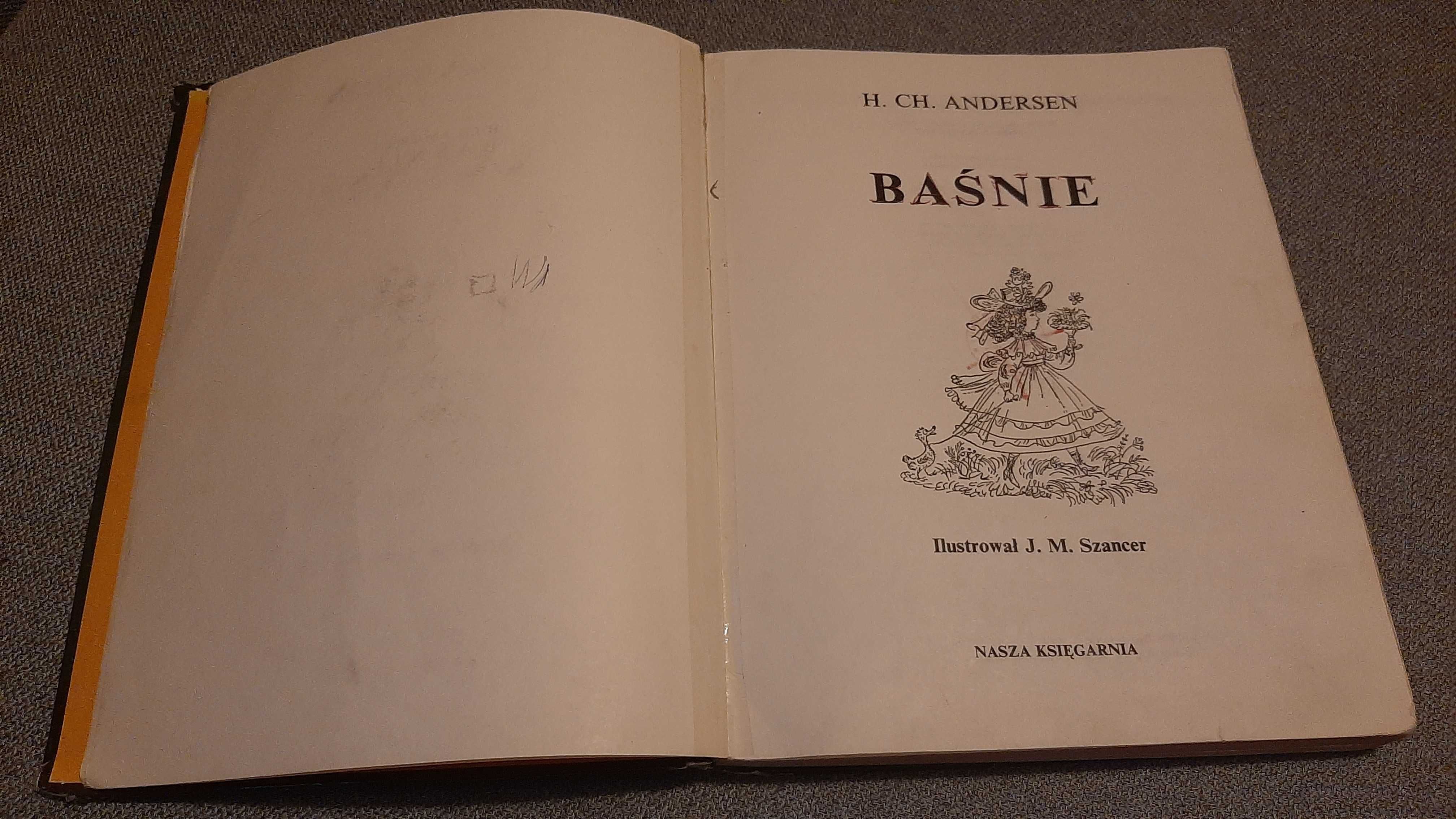 Baśnie Andersen 25 baśni klasyczne stare wyd. il. Jan Marcin Szancer