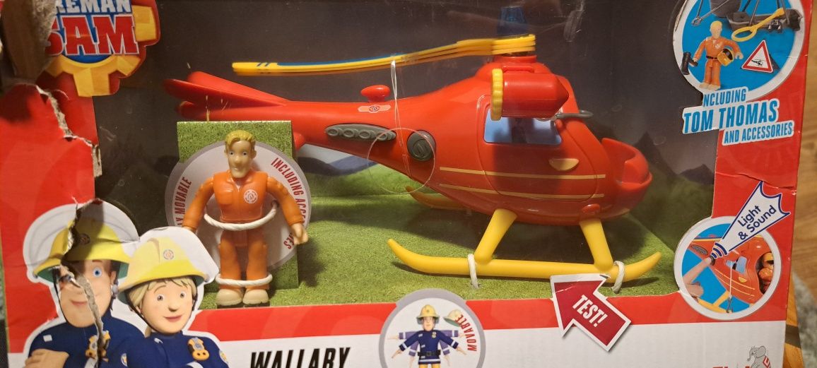 Strażak SAM zestaw helikopter ratunkowy WALLABY + figurka i akcesoria