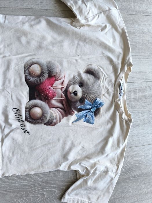 Bluzeczka Chill Out z misiem rozmiar 122/128