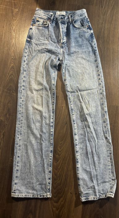 джинси манго на високих дівчат хс прямі wide leg