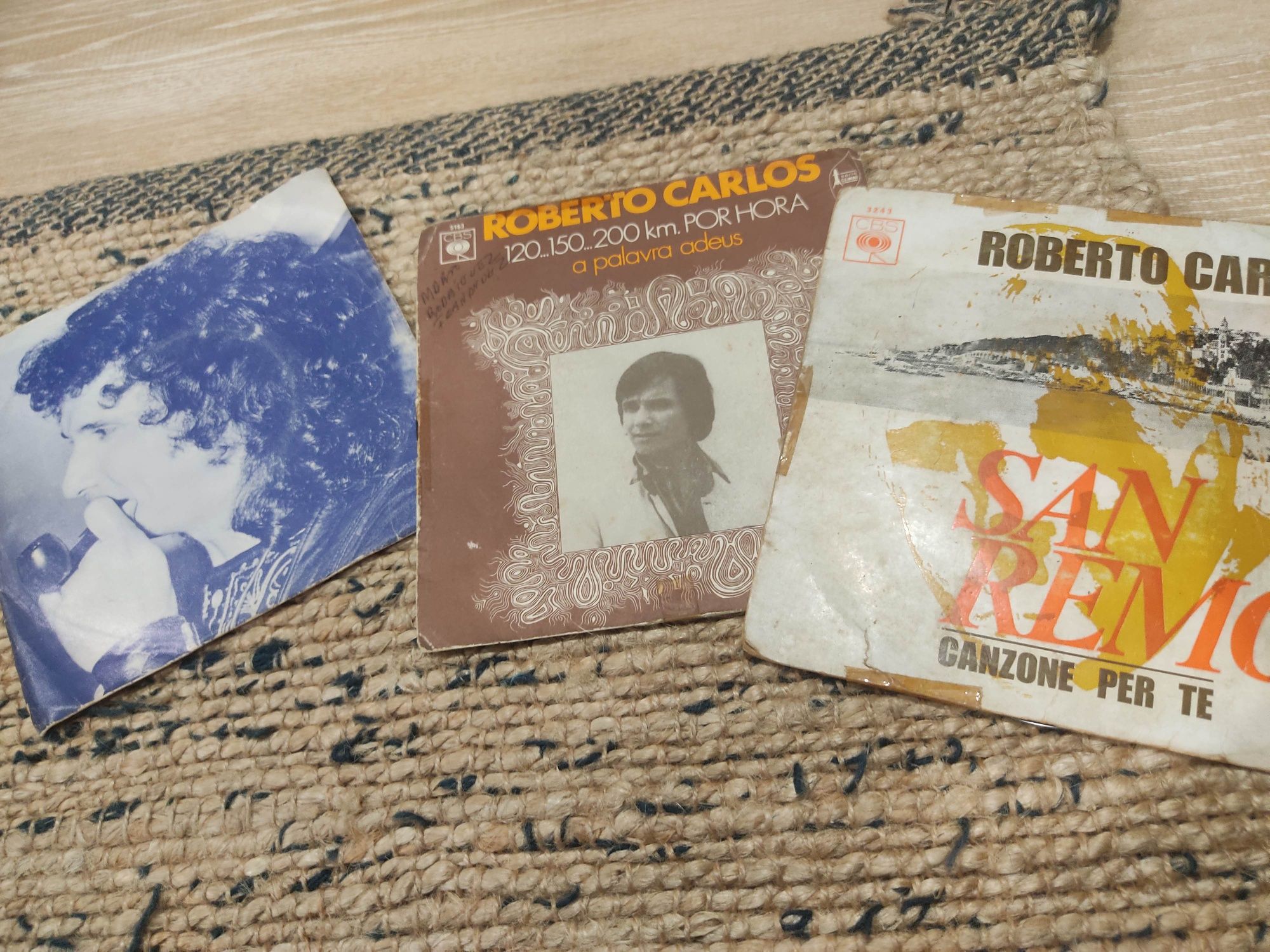 3 discos vinil singles Roberto Carlos 7"