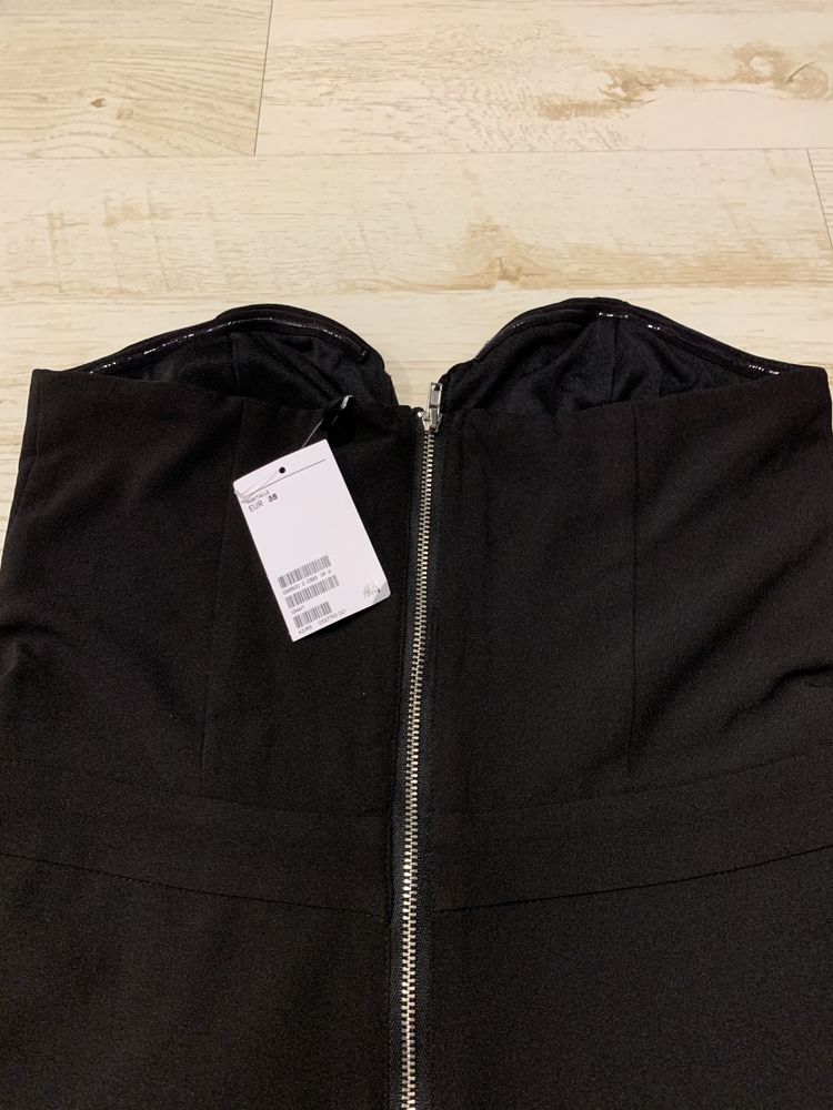 H&M kombinezon nowy czarny 38