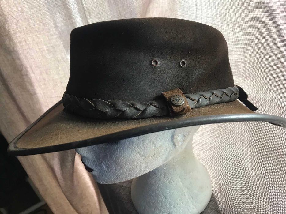 Настоящая австралийская кожаная шляпа от B C hats, размер XXL