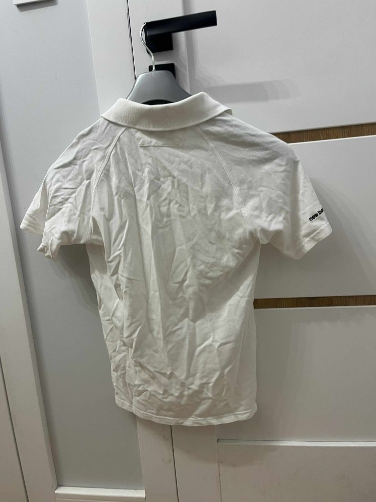 Biała bluzka polo męska XS New Balance