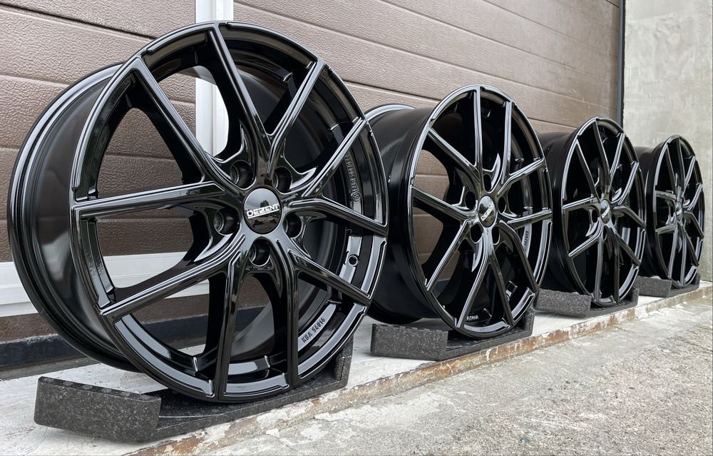 4x felgi aluminiowe Czarne 5x108 r17 et50 7,5J Alufelgi Oryginał 17”