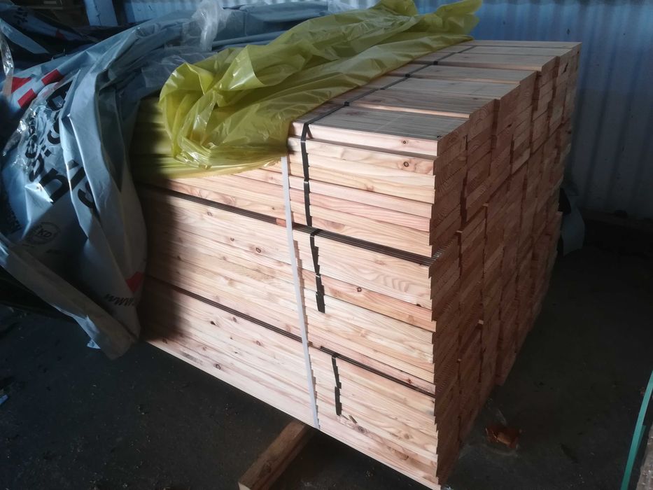 Deska tarasowa modrzew europejski 4m Kl. AB obustronnie ryflowana