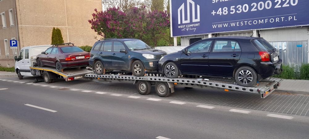 Transport aut  Niemcy Holandia Belgia Polska autoholowanie