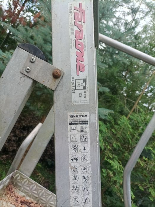 Faraone 150MF drabina magazynowa schody jezdne rusztowanie.