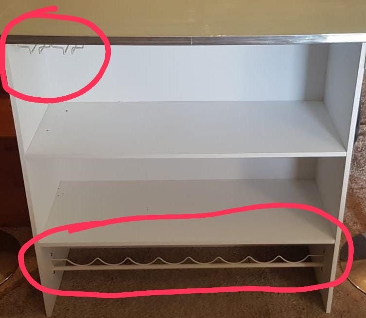 NOVO: Móvel de Bar com 2 Bancos Rotativos