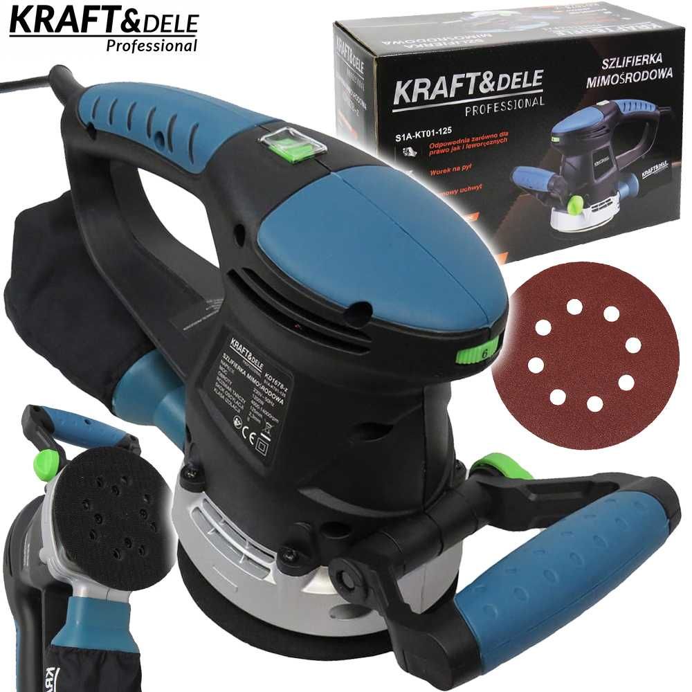 KRAFT&DELE Szlifierka Oscylacyjna Mimośrodowa 1200w 125mm KD1678-Z