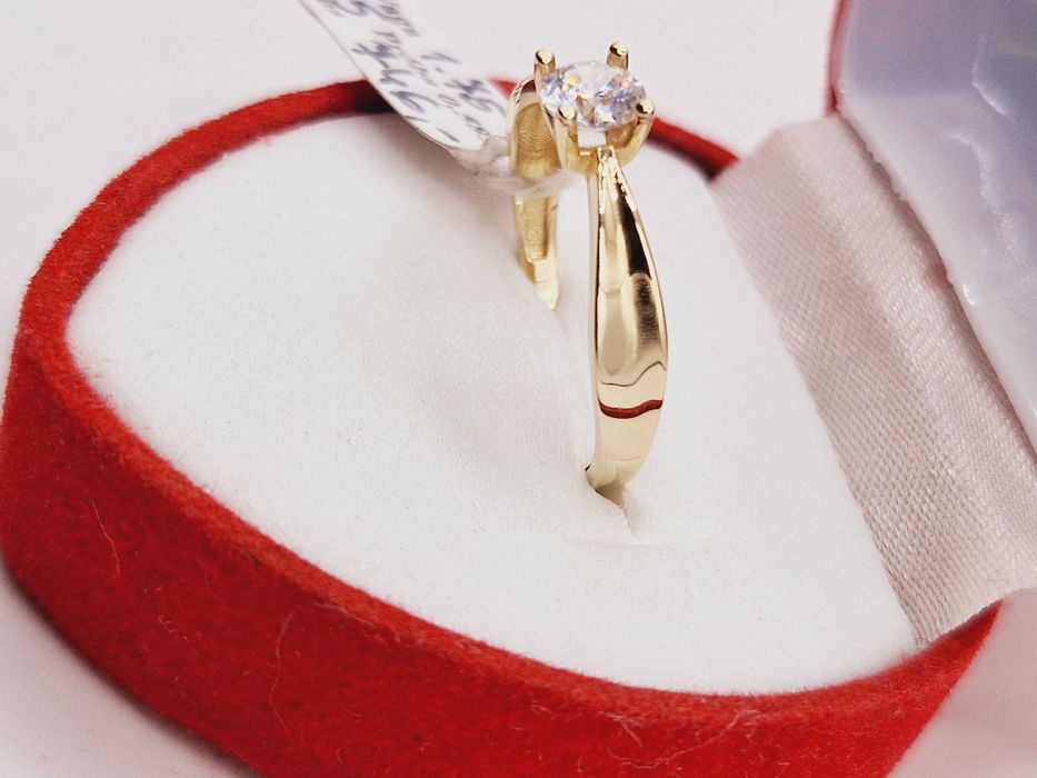 Nowy Złoty Pierścionek pr.585 (14K) Zaręczynowy!