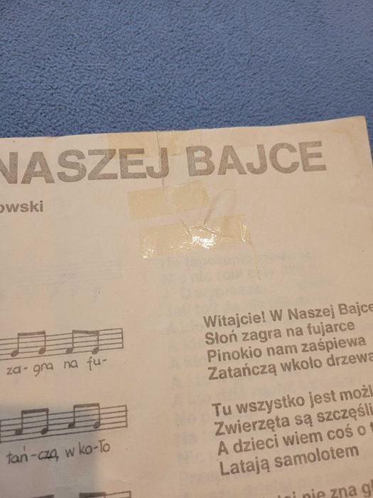 Książka z muzyka i piosenkami z filmu AKADEMIA PANA KLEKSA śpiewnik