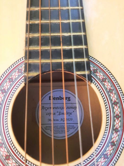 Акустическая гитара шесть струн