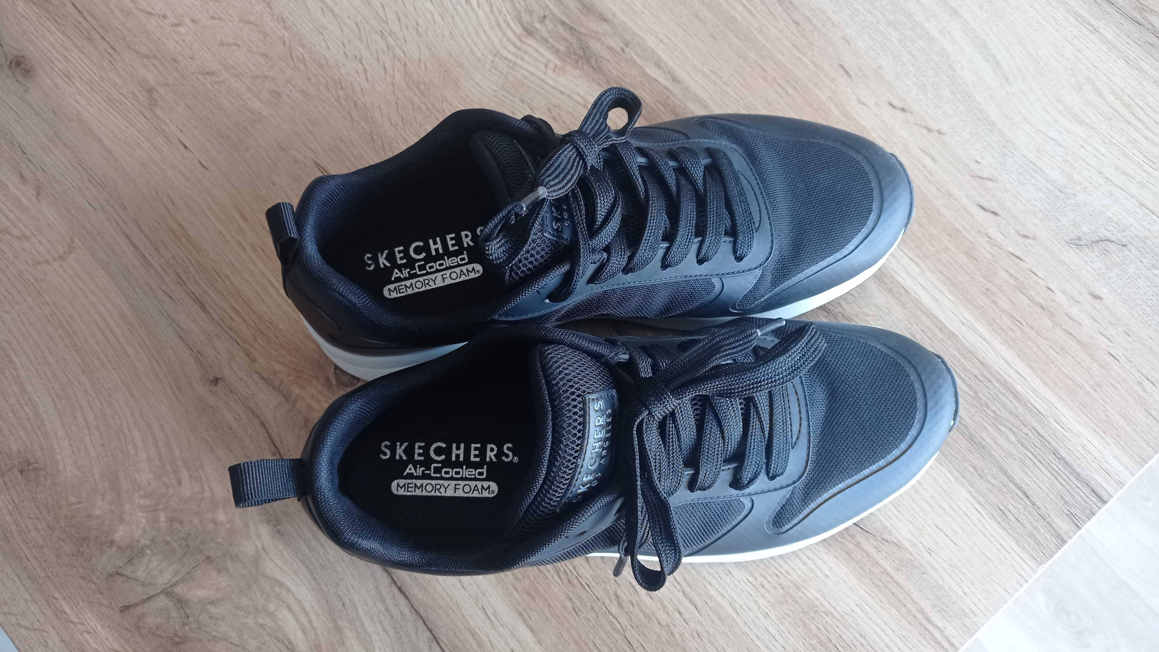 Skechers uno memory foam czarne męskie adidasy sneakersy buty 41