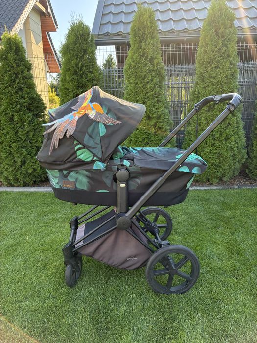 Cybex Priam Platinum 2 w 1 wózek space rocket, birds of paradise, koi,