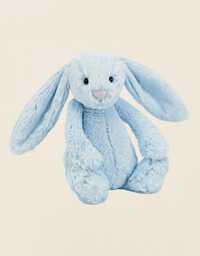 Jellycat зайчик bashful blue bunny