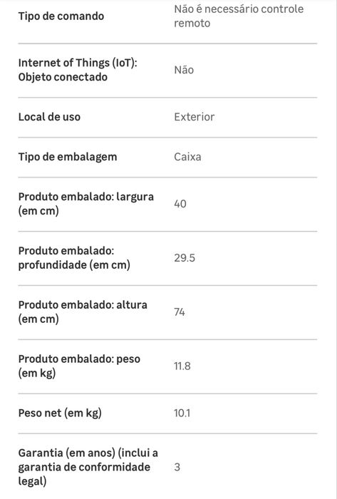 Esquentador a gás natural 11 litros A atmosférico HTM OBI na garantia