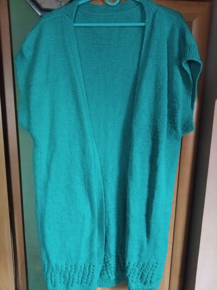 Sweterek przedłużany r 48 pachy 120
