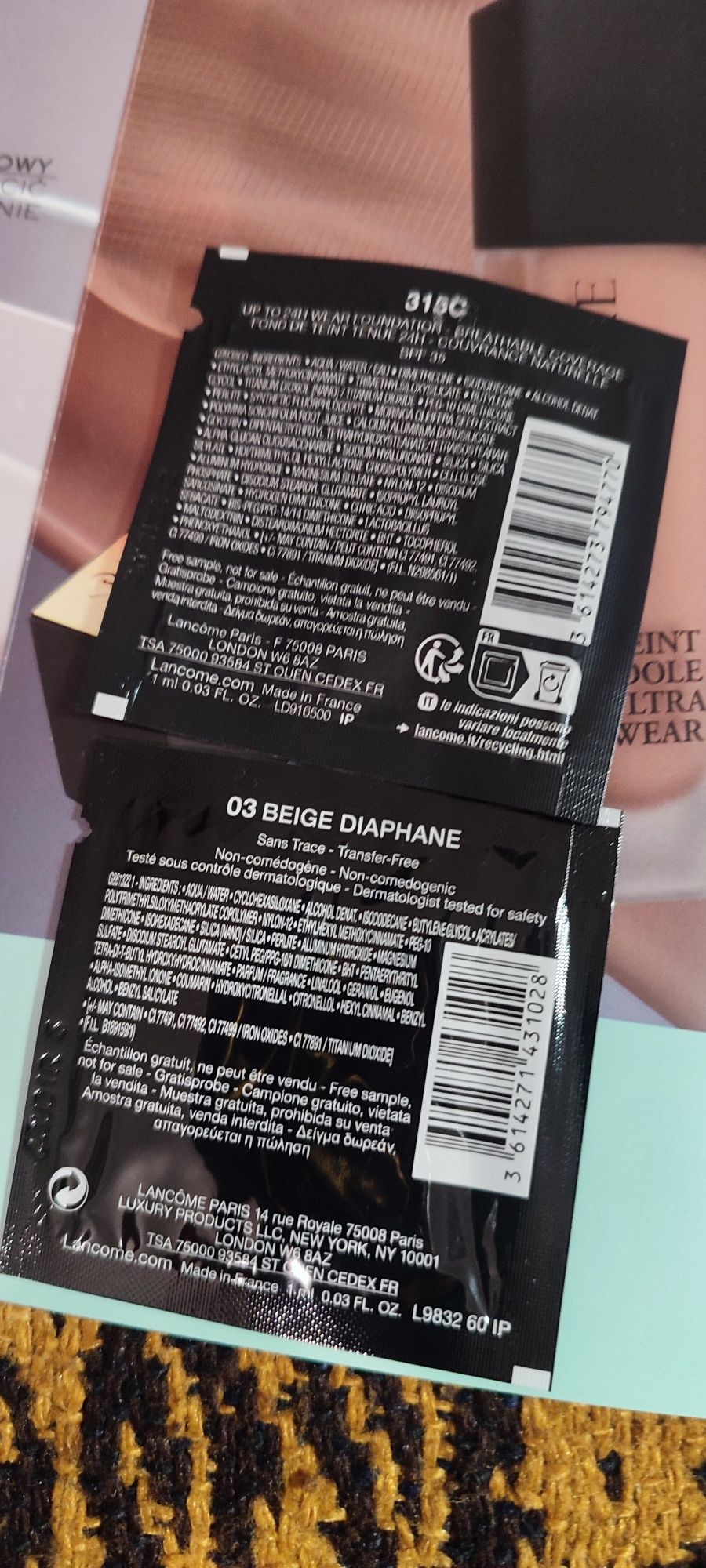 Lancome podkład dwa kolory