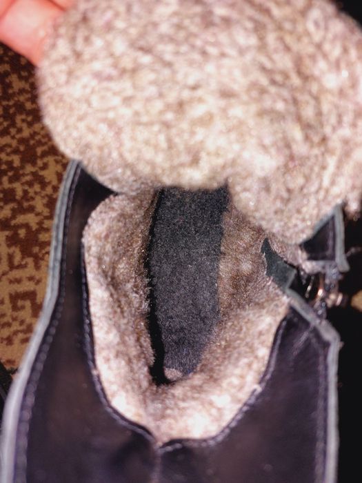 Зимові шкіряні ботинки 39р.