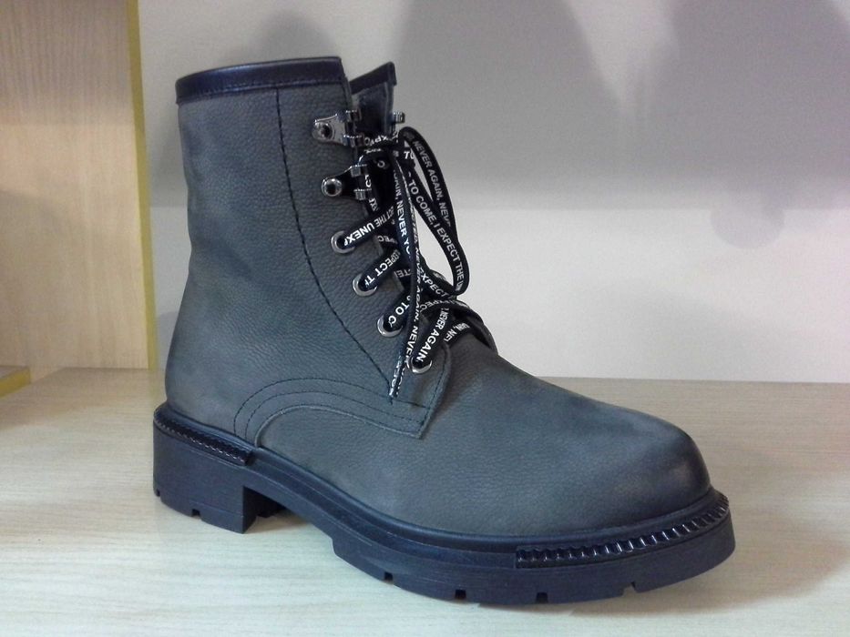 ботинки  женские  низкий каблук  зимние осенние Украина кожа замш