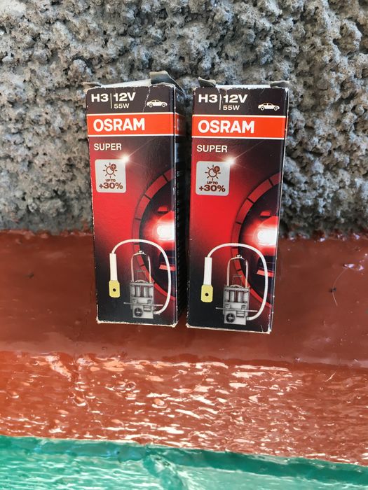 Галогенная лампа H3 55W 12V Super +30% Osram ціна за 2 шт.