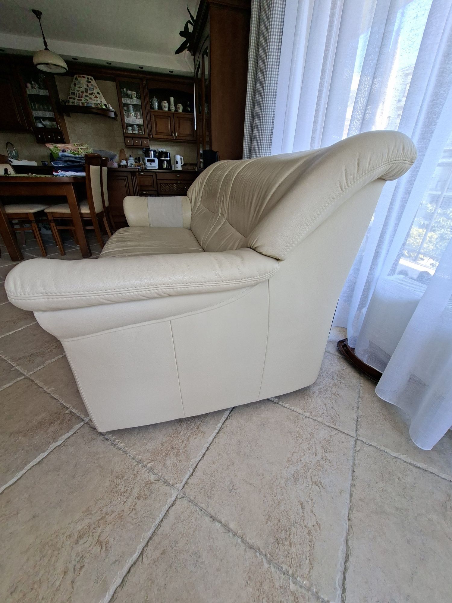 Sofa i fotel skórzany