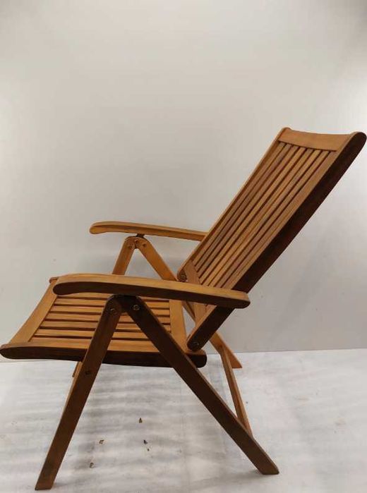 Nowe Krzesło ogrodowe Fieldmann drewno brązowy