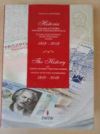 Historia PWPW 100 lat banknot paszport certyfikat + znaczek Paderewski