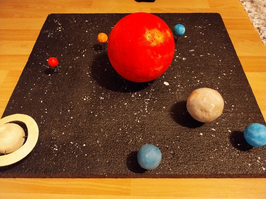 Modelo sistema solar (á escala)