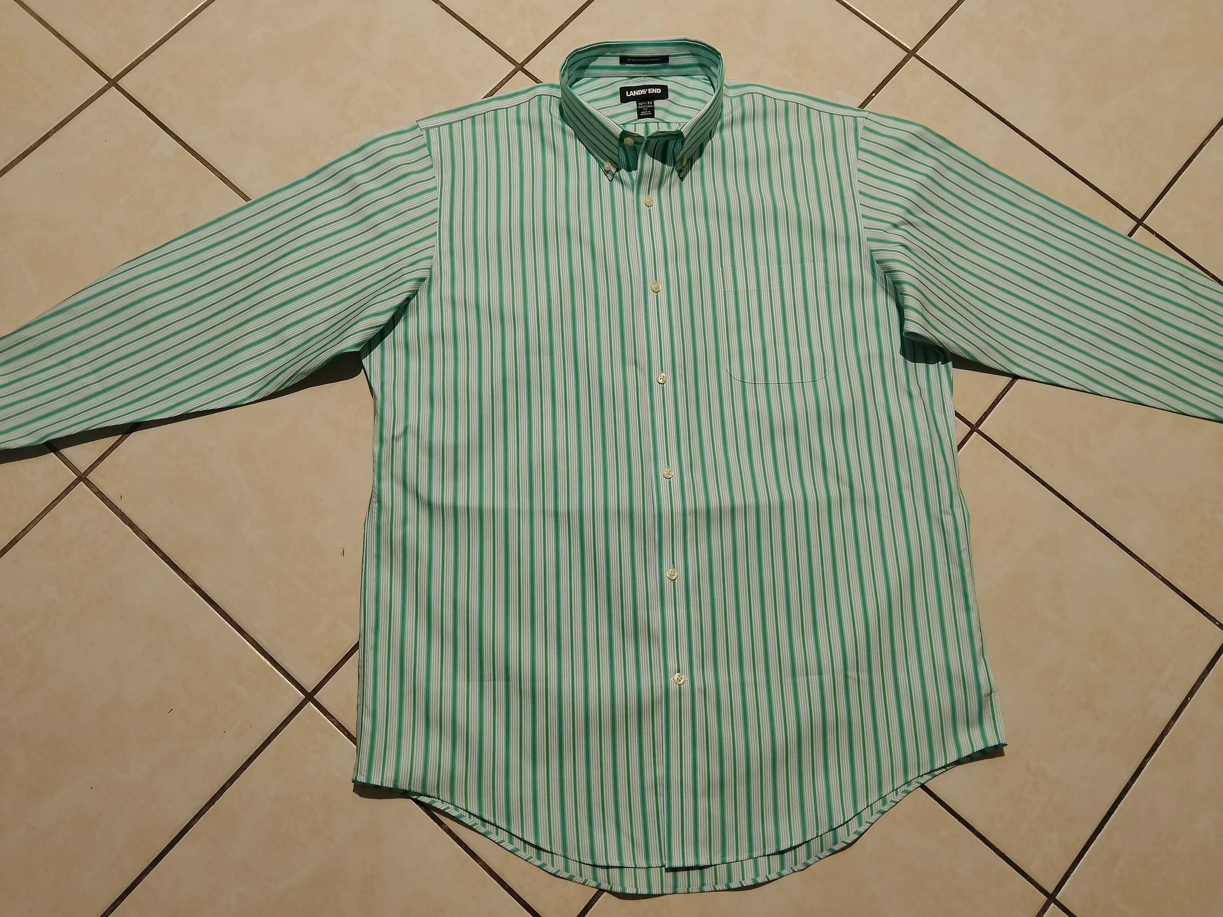 LANDS END USA - NOWA! Markowa Koszula Męska rozmiar XL